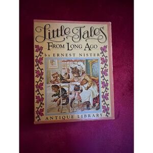 Ernest Nister Little Tales From Long Ago Antique Library 4 Book Set Miniatures